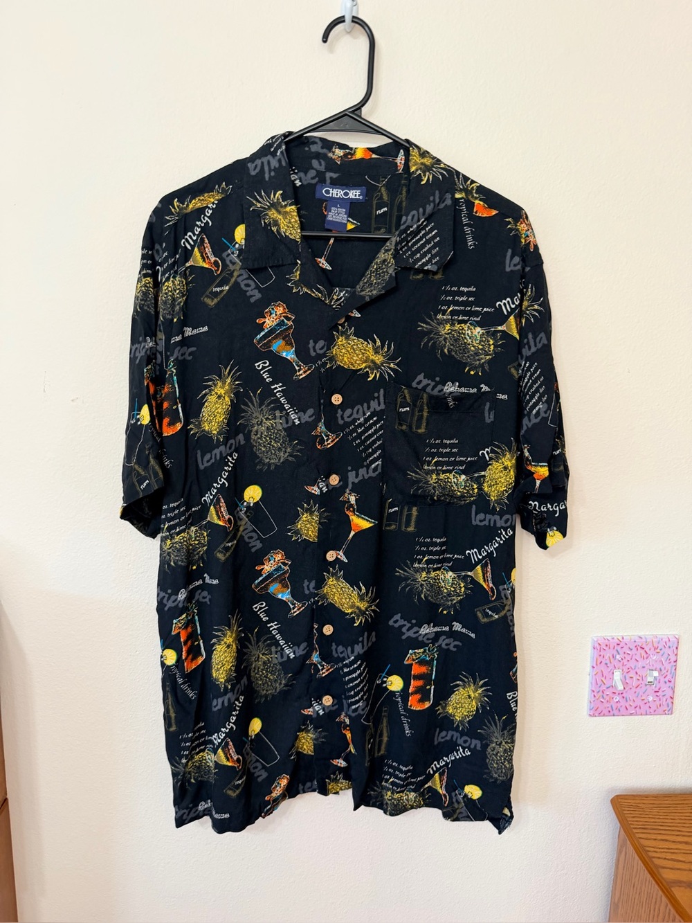 Cherokee drink recipes button shirt size L